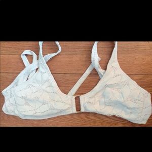 Aerie White Bathing Suit Top
